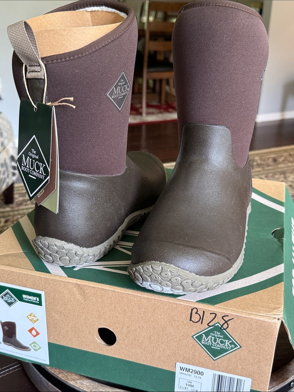 The Original Muck Boot Company Women's Brown Boots Muskster II mid fleece